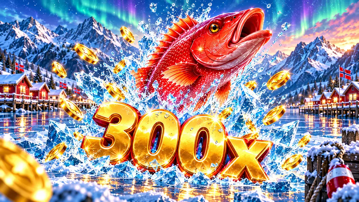 Huge Reds-bonusrunde i Ice Fishing som betaler 300x